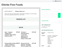 Tablet Screenshot of ellerbefinefoods.com